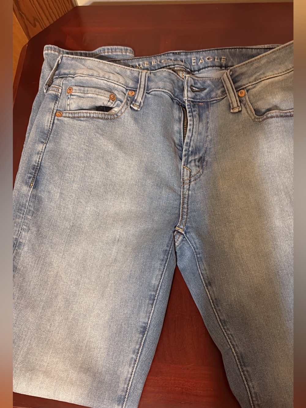 American Eagle Outfitters Men Light Wash Skinny Jeans